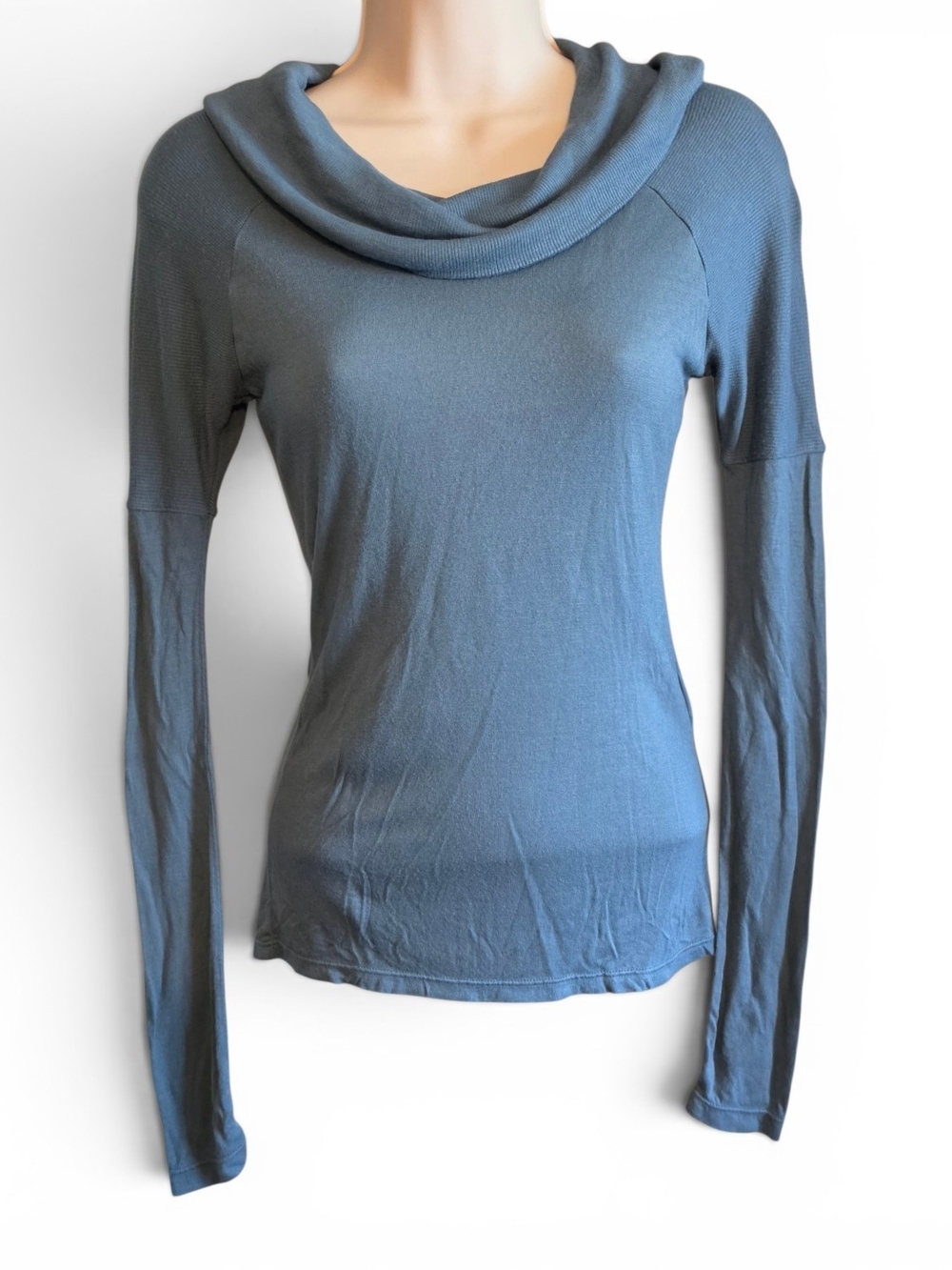 A|X Armani Exchange Modal Cowl Neck Long Sleeve Top XS